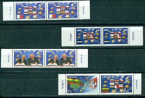 Литва, Мальта, Эстония, 2004, совместный 8 марок